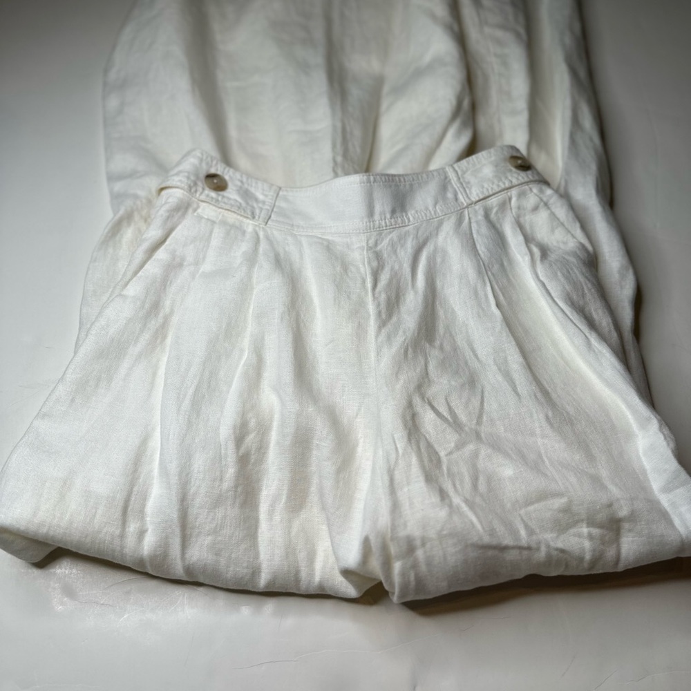 Banana Republic White Wide Leg Pants - Picture 10 of 12